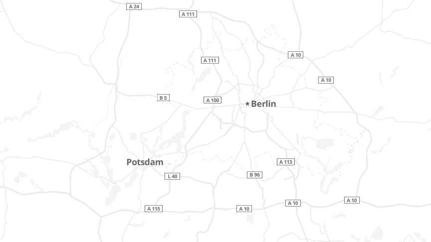 Map of the job locations