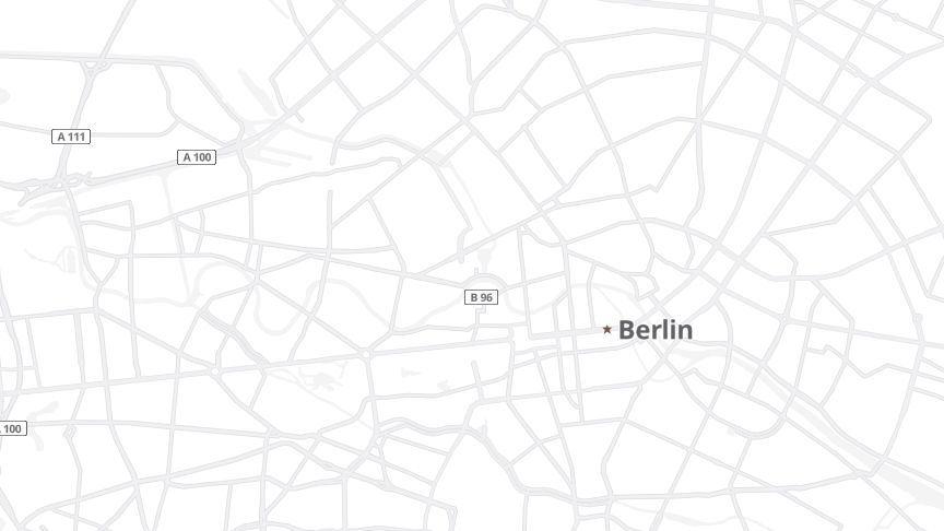 Map of the job locations