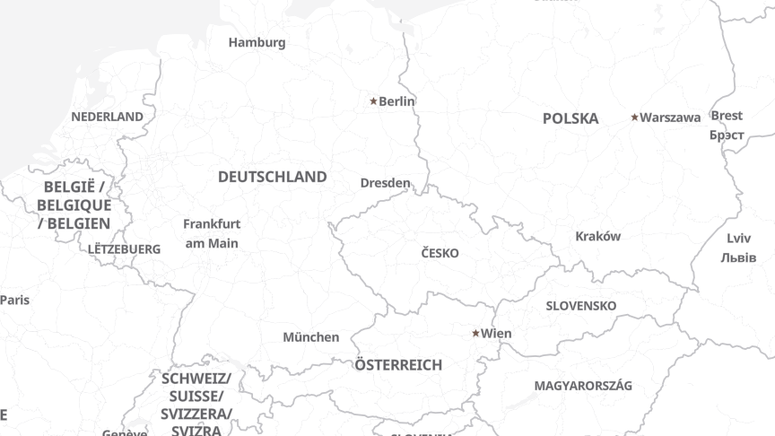 Map of the locations of MAP Consulting & Solutions GmbH