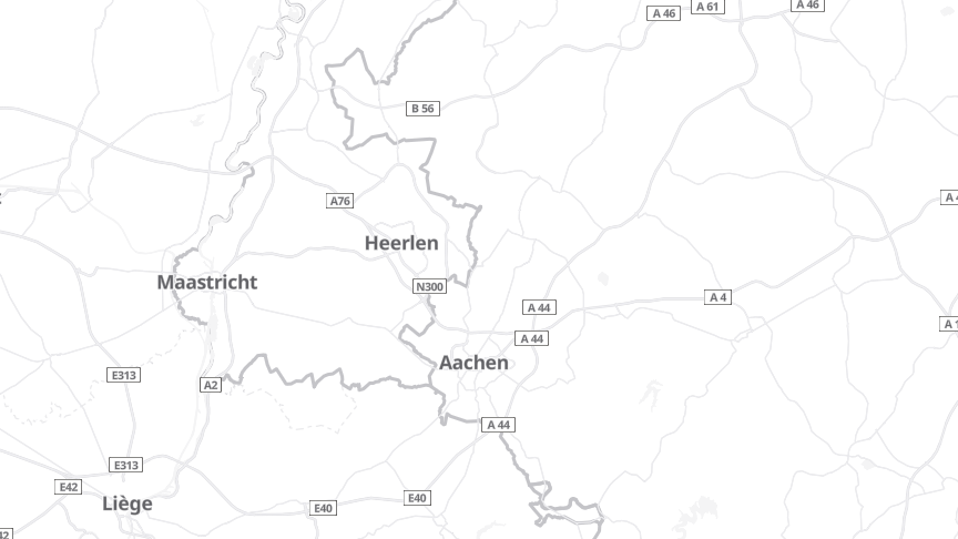 Map of the job locations