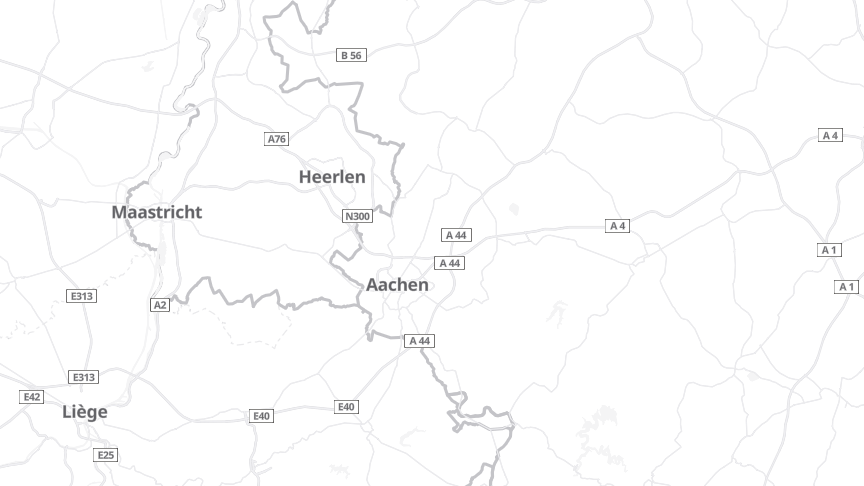 Map of the job locations