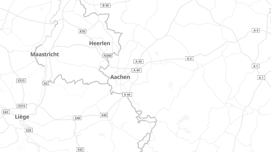 Map of the job locations