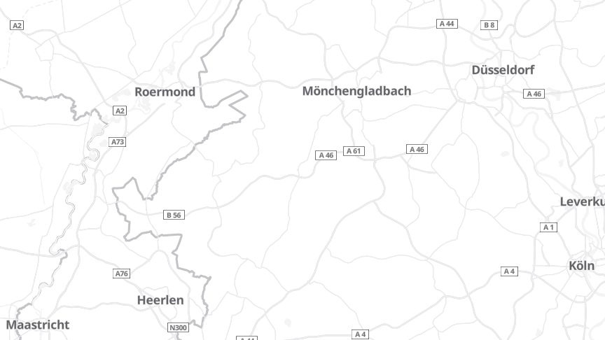 Map of the job locations