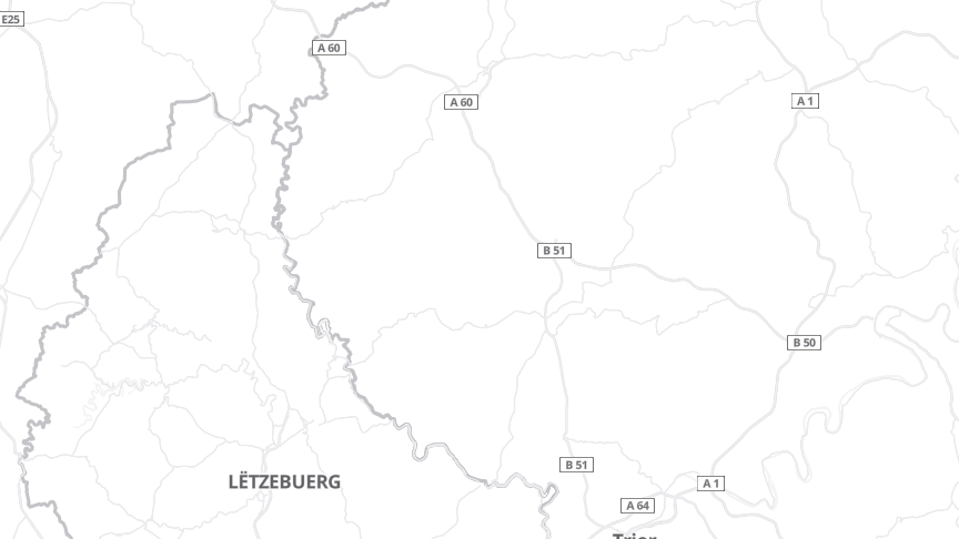 Map of the job locations