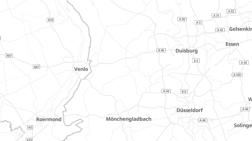 Map of the job locations