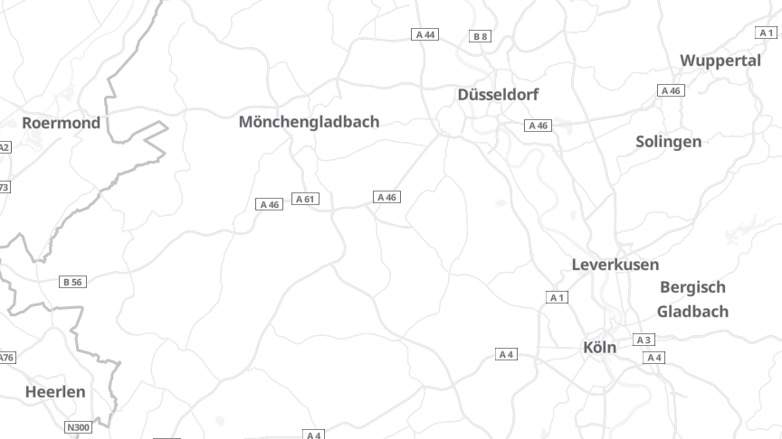 Map of the job locations