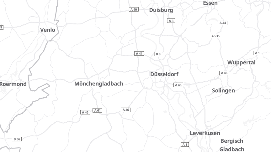 Map of the job locations