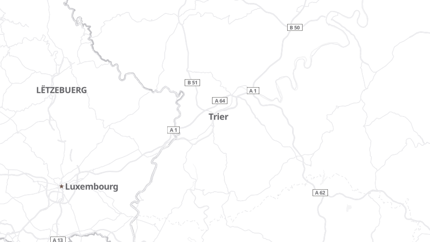 Map of the job locations