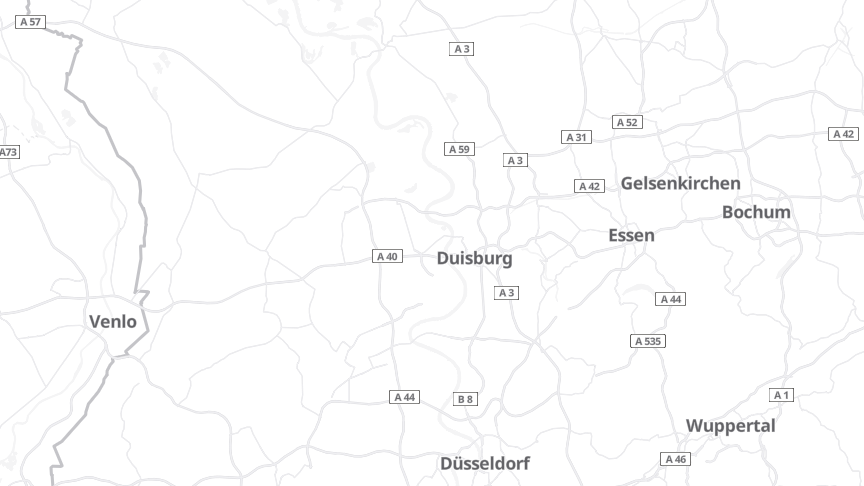 Map of the job locations