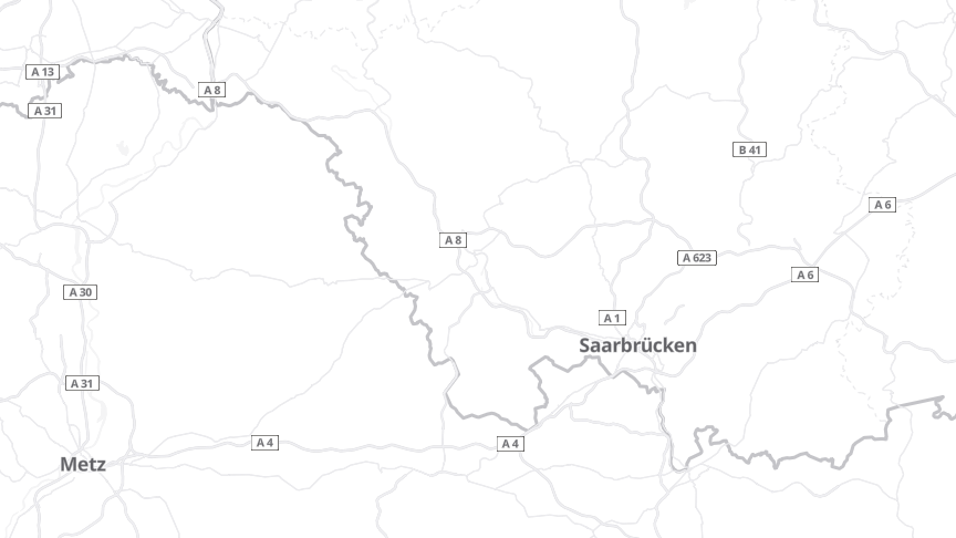 Map of the job locations