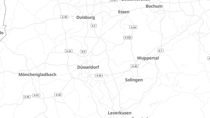 Map of the job locations