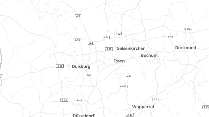Map of the job locations