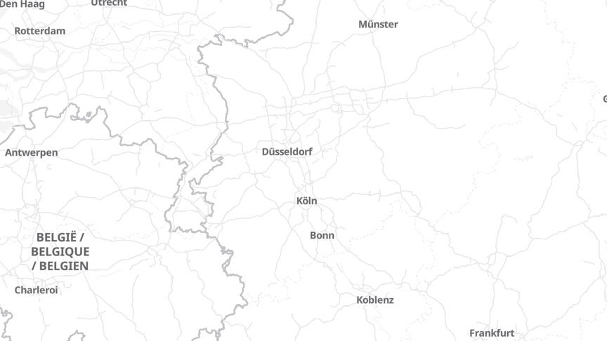 Map of the job locations