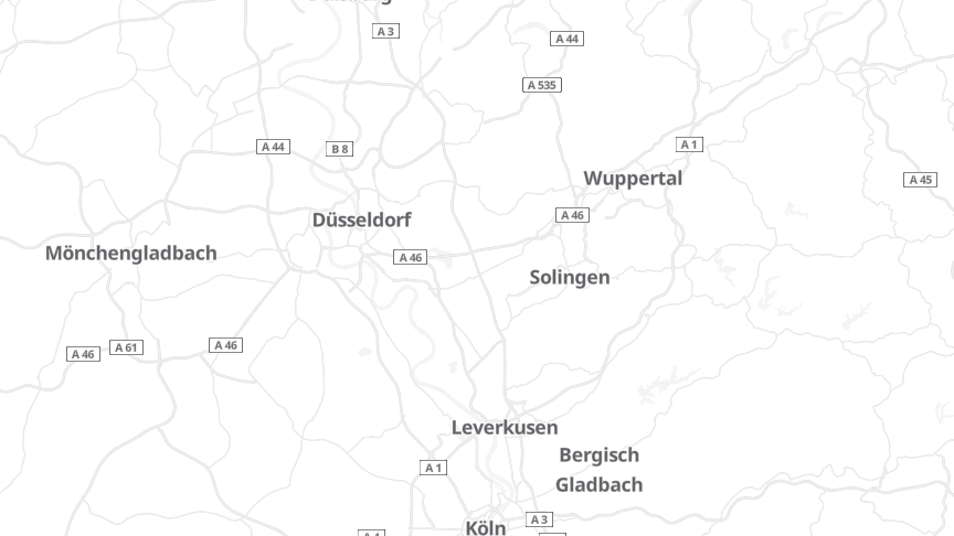 Map of the job locations
