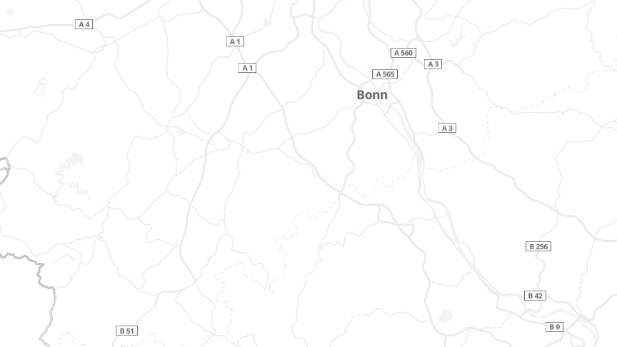 Map of the job locations