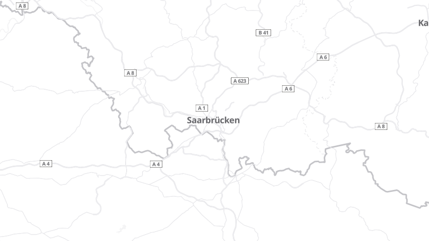 Map of the job locations