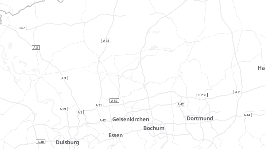 Map of the job locations