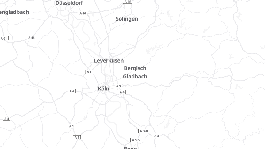 Map of the job locations