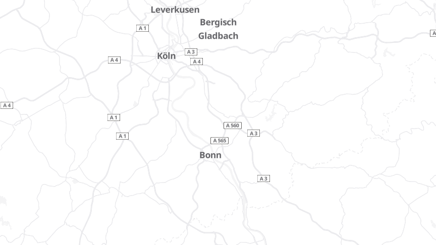Map of the job locations