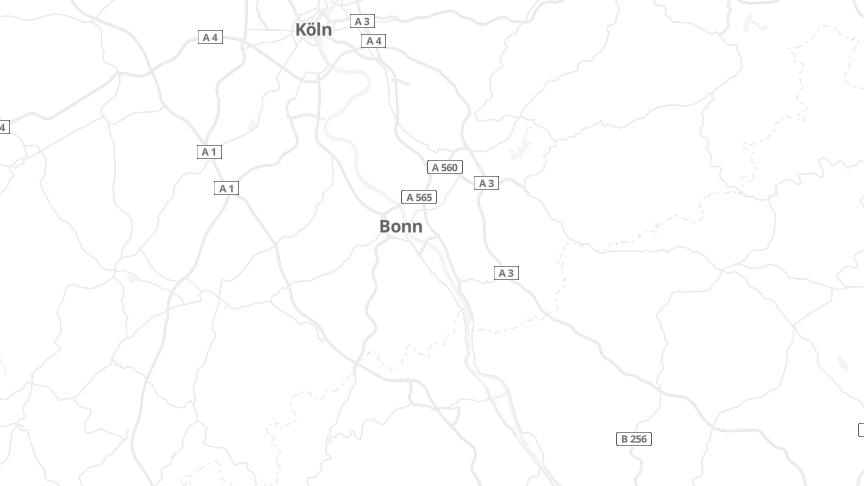 Map of the job locations
