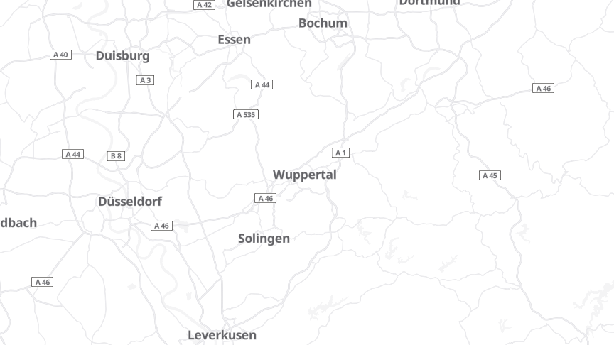 Map of the job locations