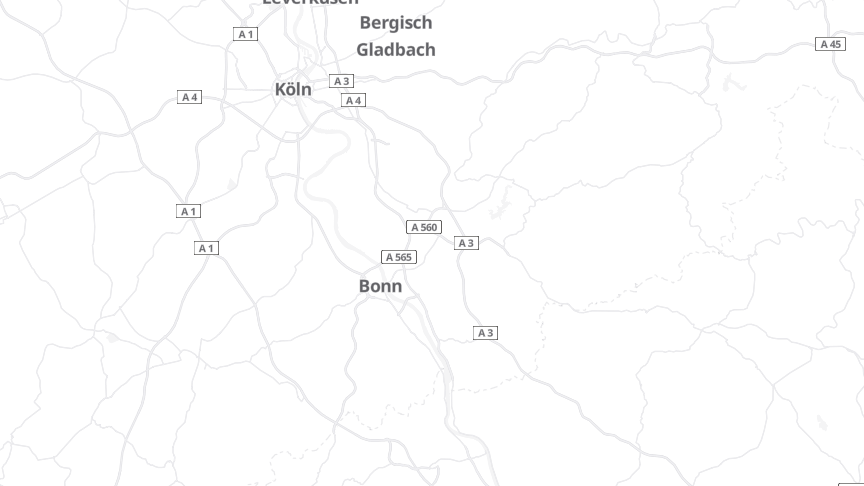 Map of the job locations