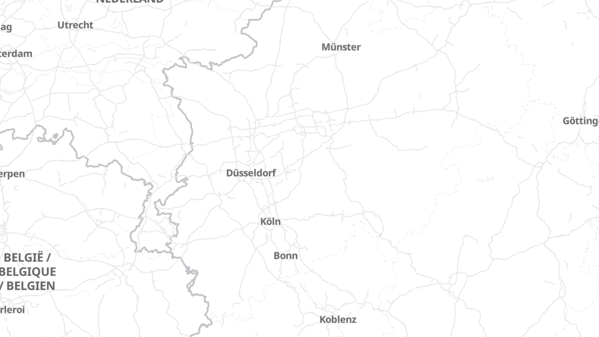 Map of the job locations
