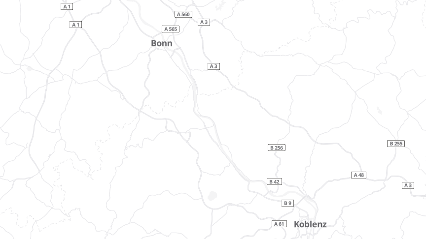Map of the job locations