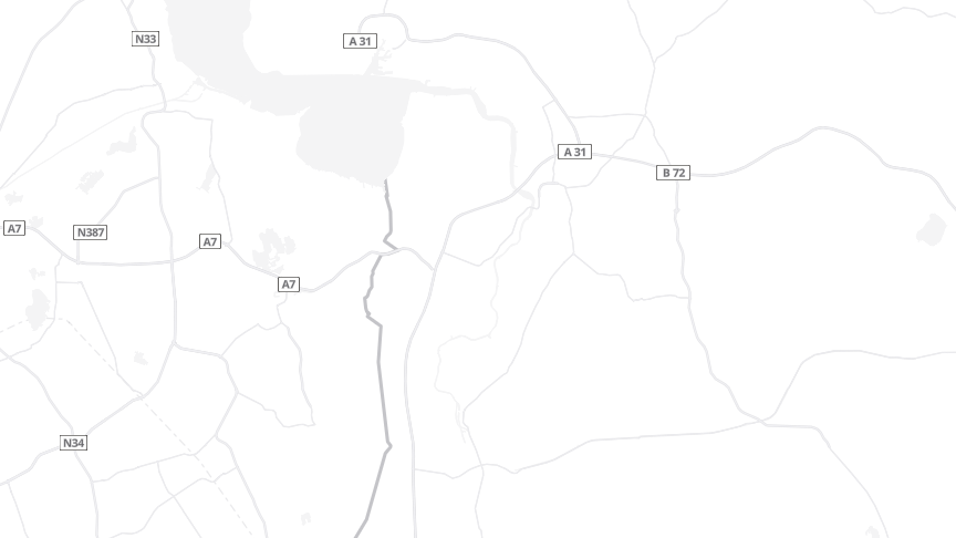 Map of the job locations