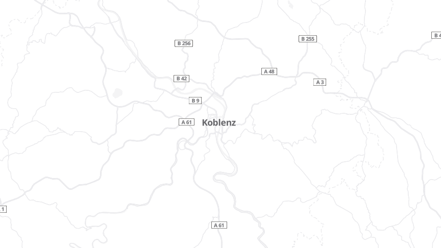 Map of the job locations