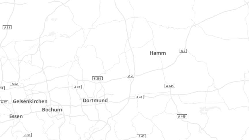 Map of the job locations
