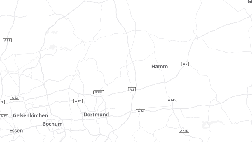 Map of the job locations