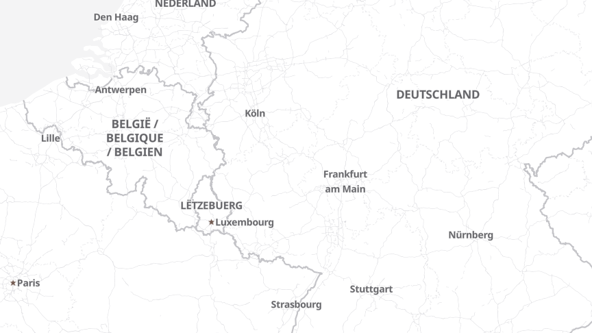 Map of the locations of GFO Online