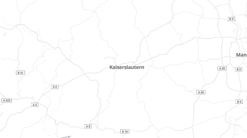 Map of the job locations