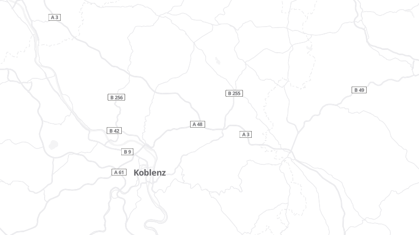 Map of the job locations