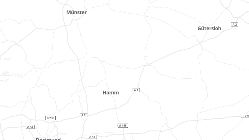 Map of the job locations