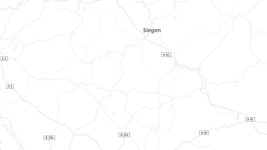 Map of the job locations