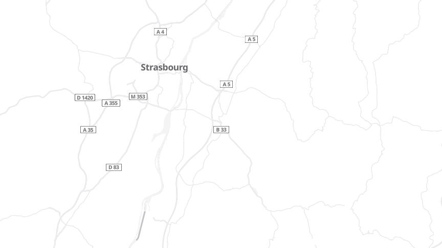 Map of the job locations