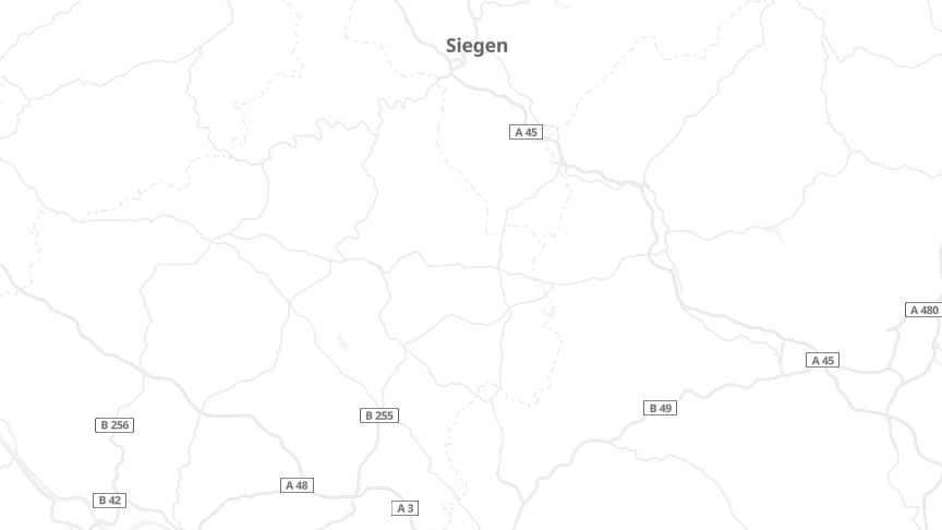 Map of the job locations