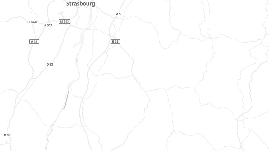 Map of the job locations