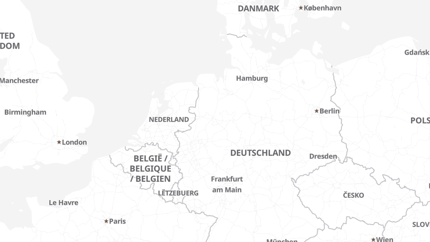 Map of the locations of Minebea Intec GmbH