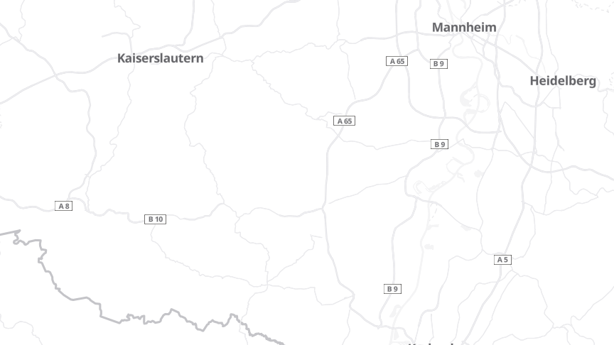 Map of the job locations