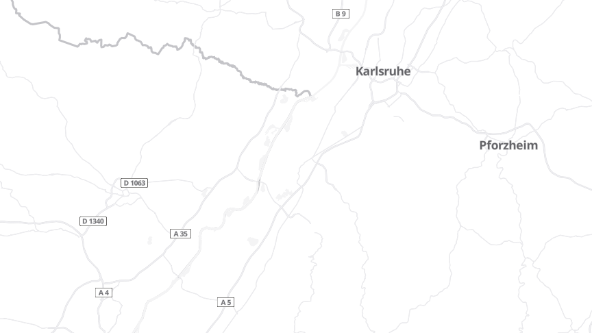Map of the job locations
