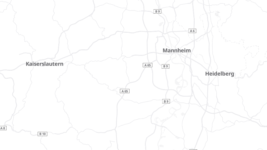 Map of the job locations