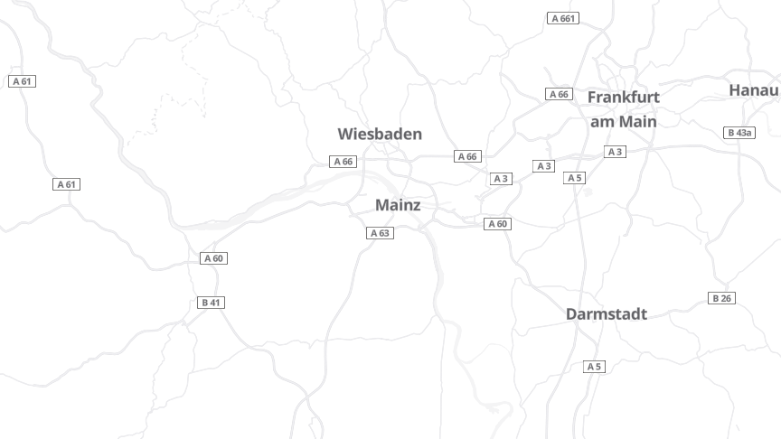 Map of the job locations