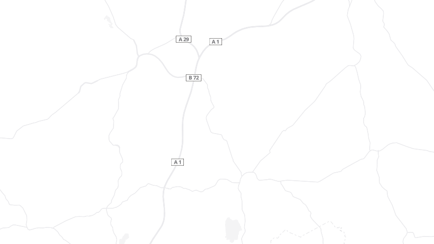 Map of the job locations