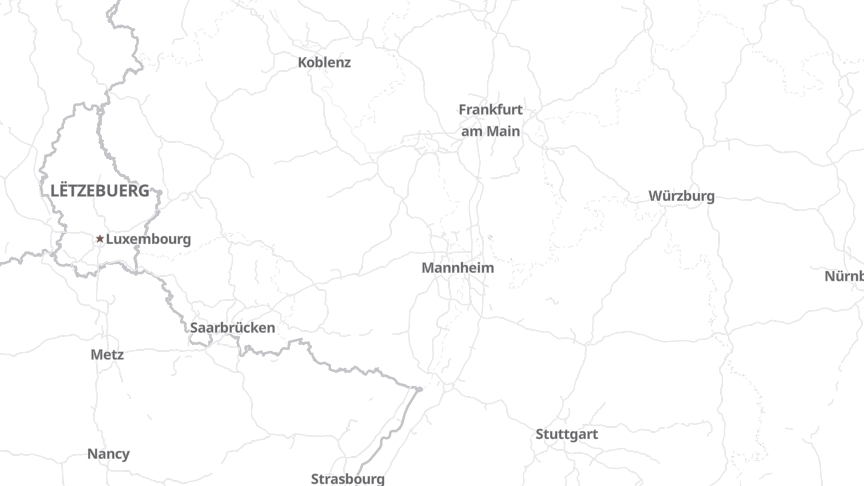 Map of the job locations