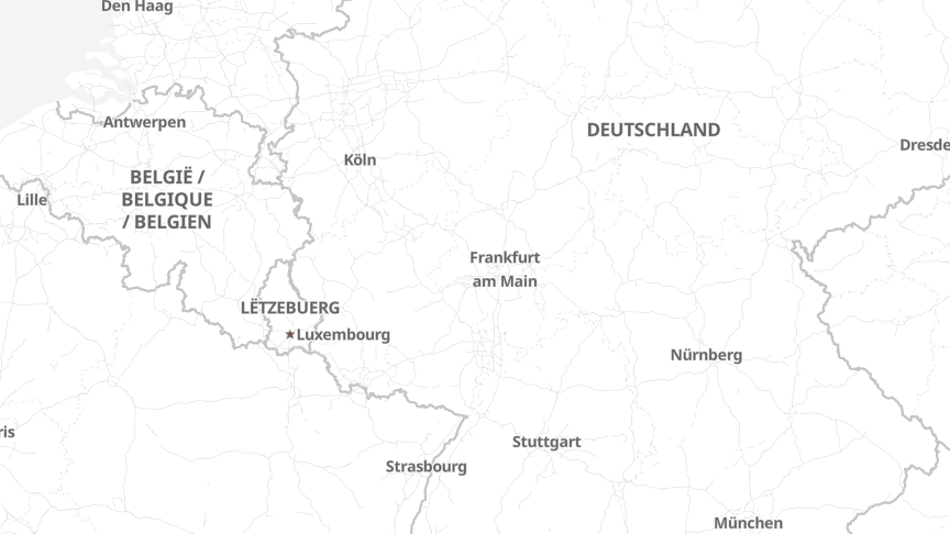 Map of the job locations