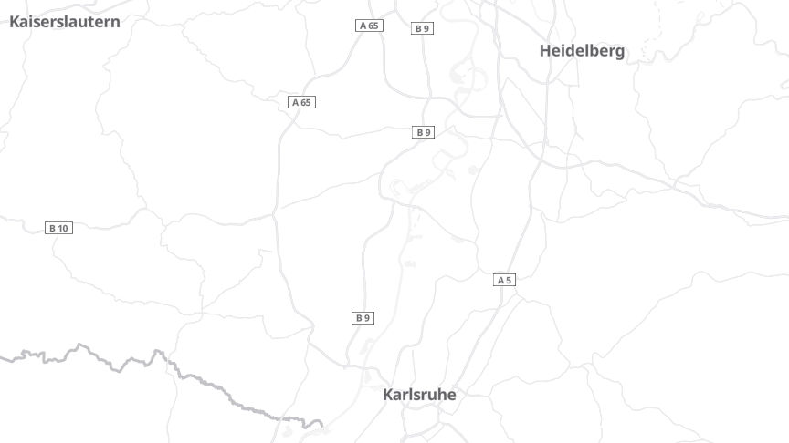 Map of the job locations