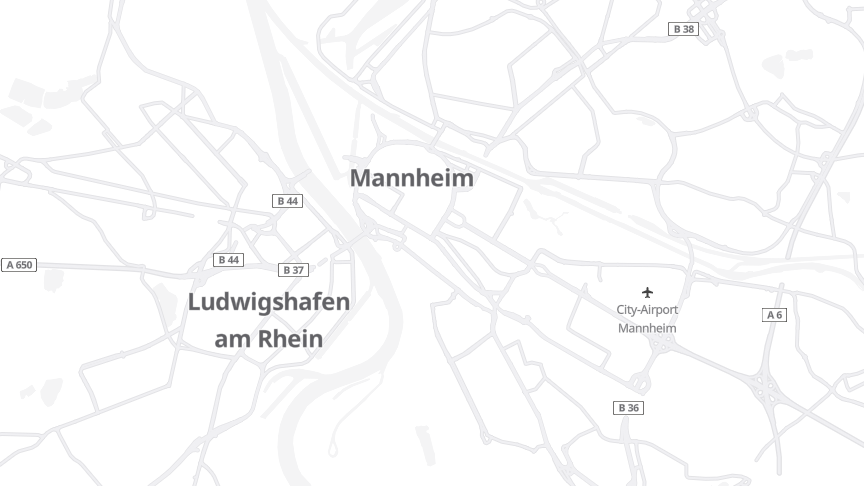 Map of the job locations